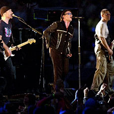 La agrupación U2 no participará en el festival Glastonbury 2005
